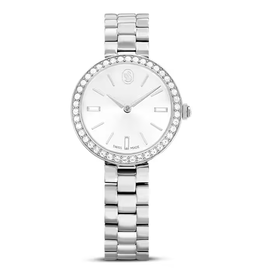 Swarovski Certa watch Swiss Made, Metal bracelet, Silver tone, Stainless Steel