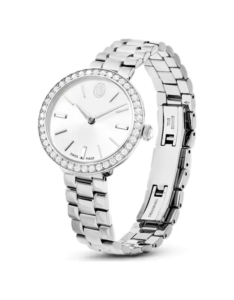 Swarovski  Certa watch Swiss Made, Metal bracelet, Silver tone, Stainless Steel