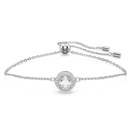 Swarovski Constella bracelet Round cut, White, Rhodium plated