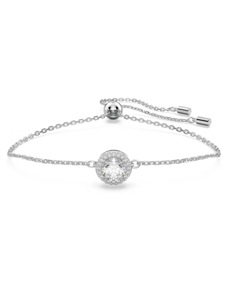 Swarovski  Constella bracelet Round cut, White, Rhodium plated