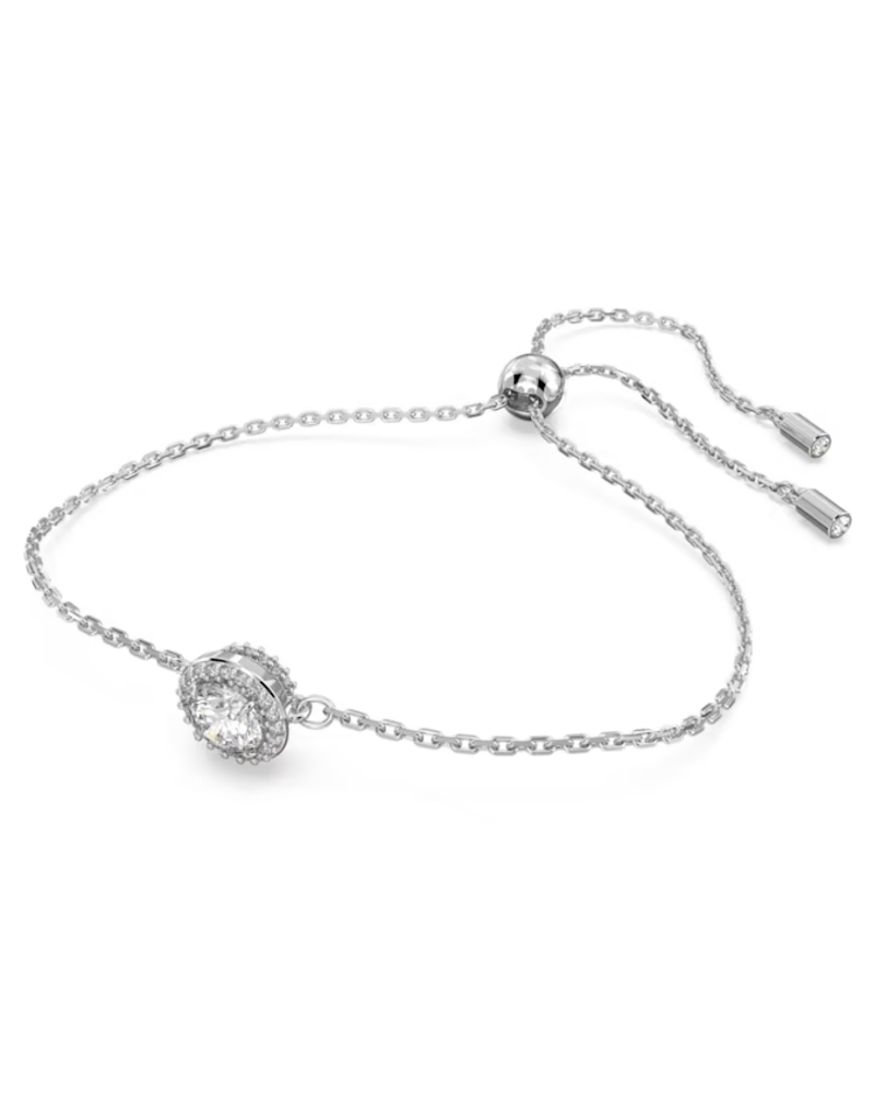 Swarovski  Constella bracelet Round cut, White, Rhodium plated