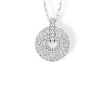 Frederic Sage 14 Karat White Gold Diamond Nebula Necklace