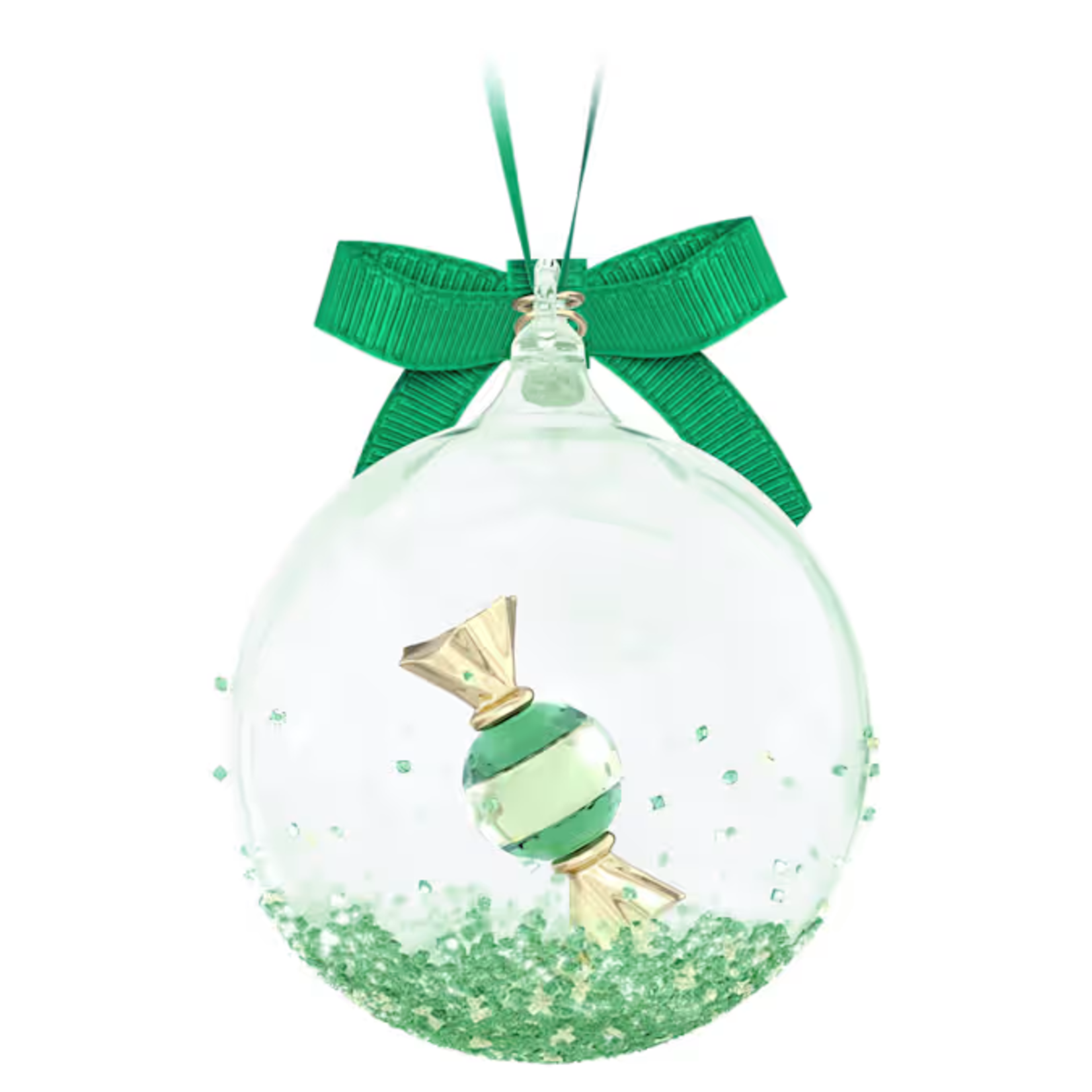 Swarovski  Holiday Cheers Dulcis Ball Ornament Green