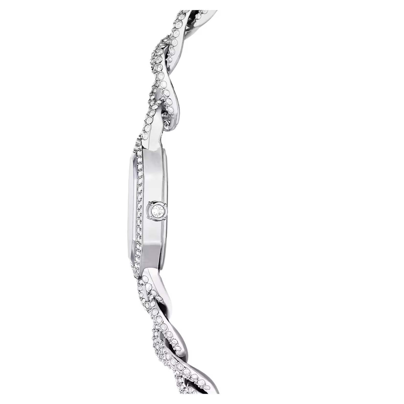 Swarovski Dextera Chain watch Swiss Made, Crystal bracelet, Silver tone, Stainless Steel