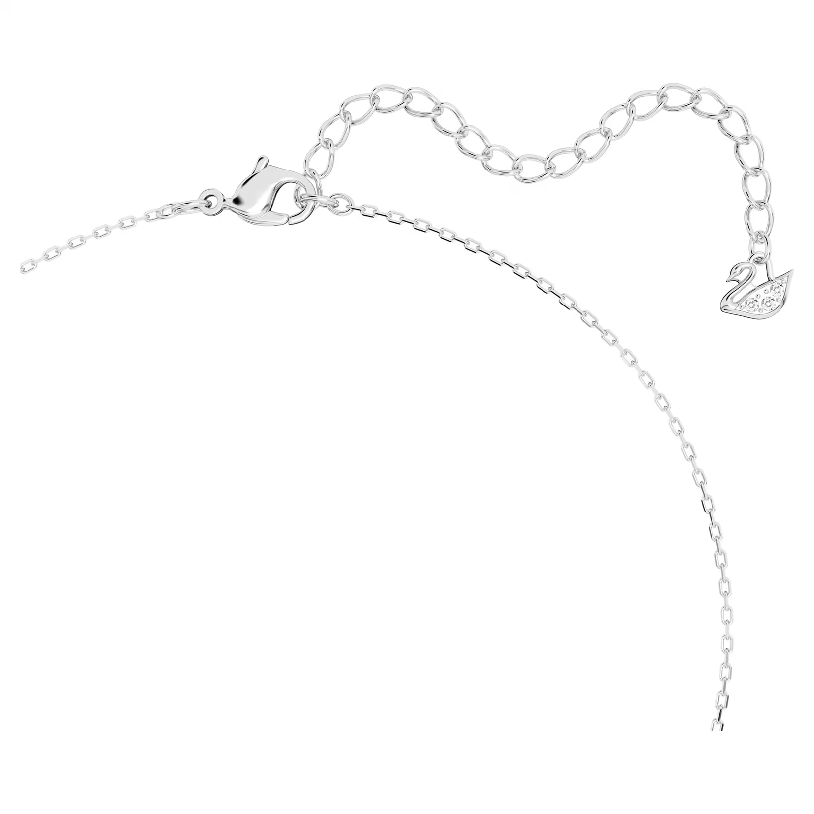 Swarovski Hyperbola pendant Mixed cuts, White, Mixed metal finish