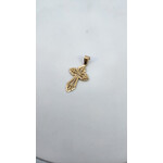 14 Karat Yellow Gold Fancy Filigree Cross Pendant