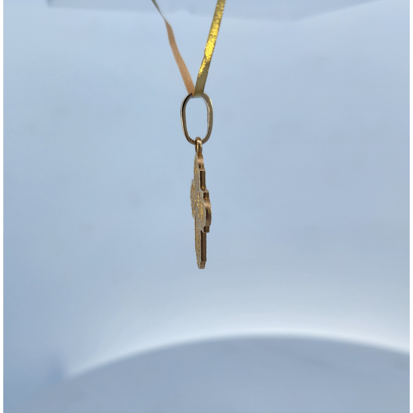 14 Karat Yellow Gold Catholic Four Way Medal Pendant