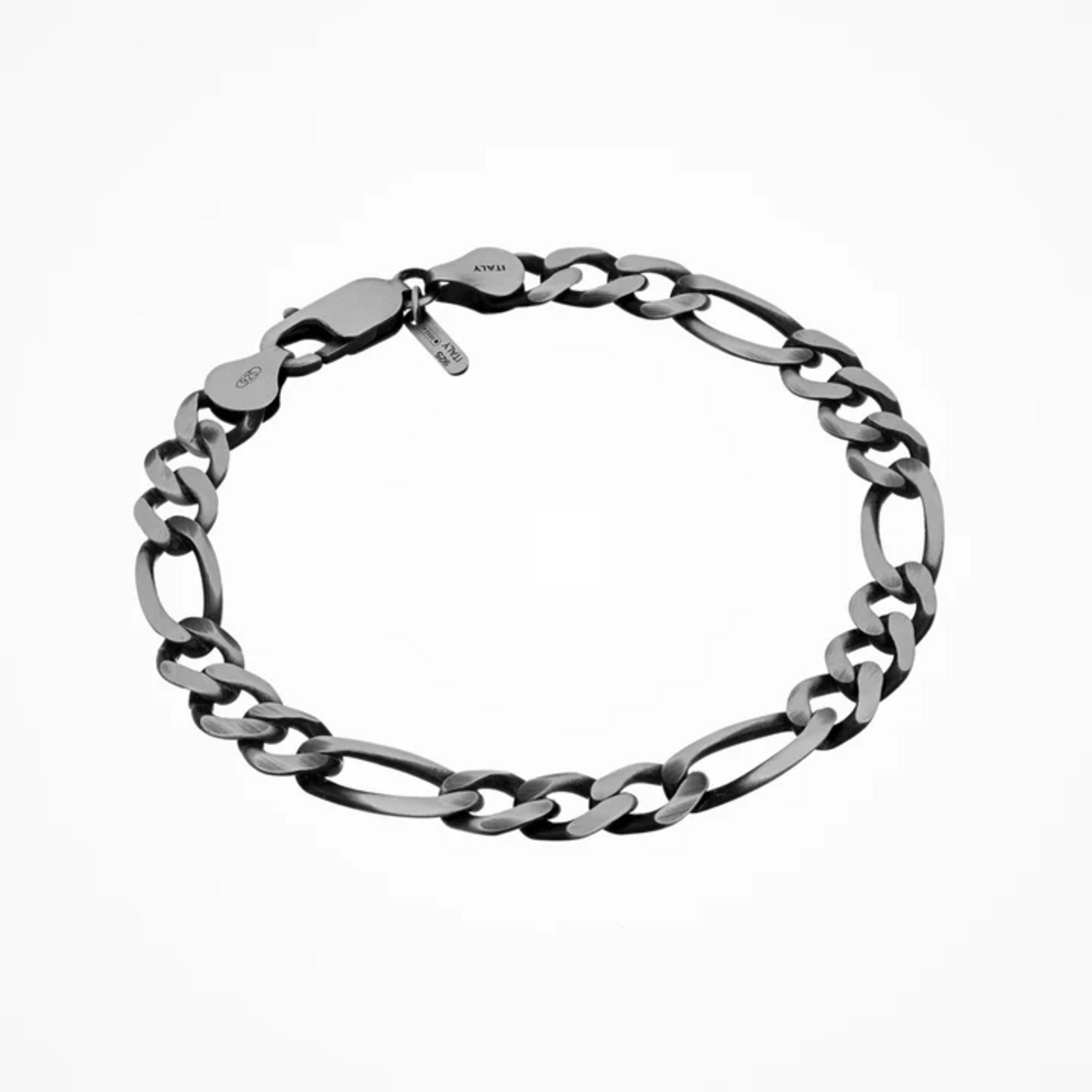 Figaro Gunmetal Bracelet