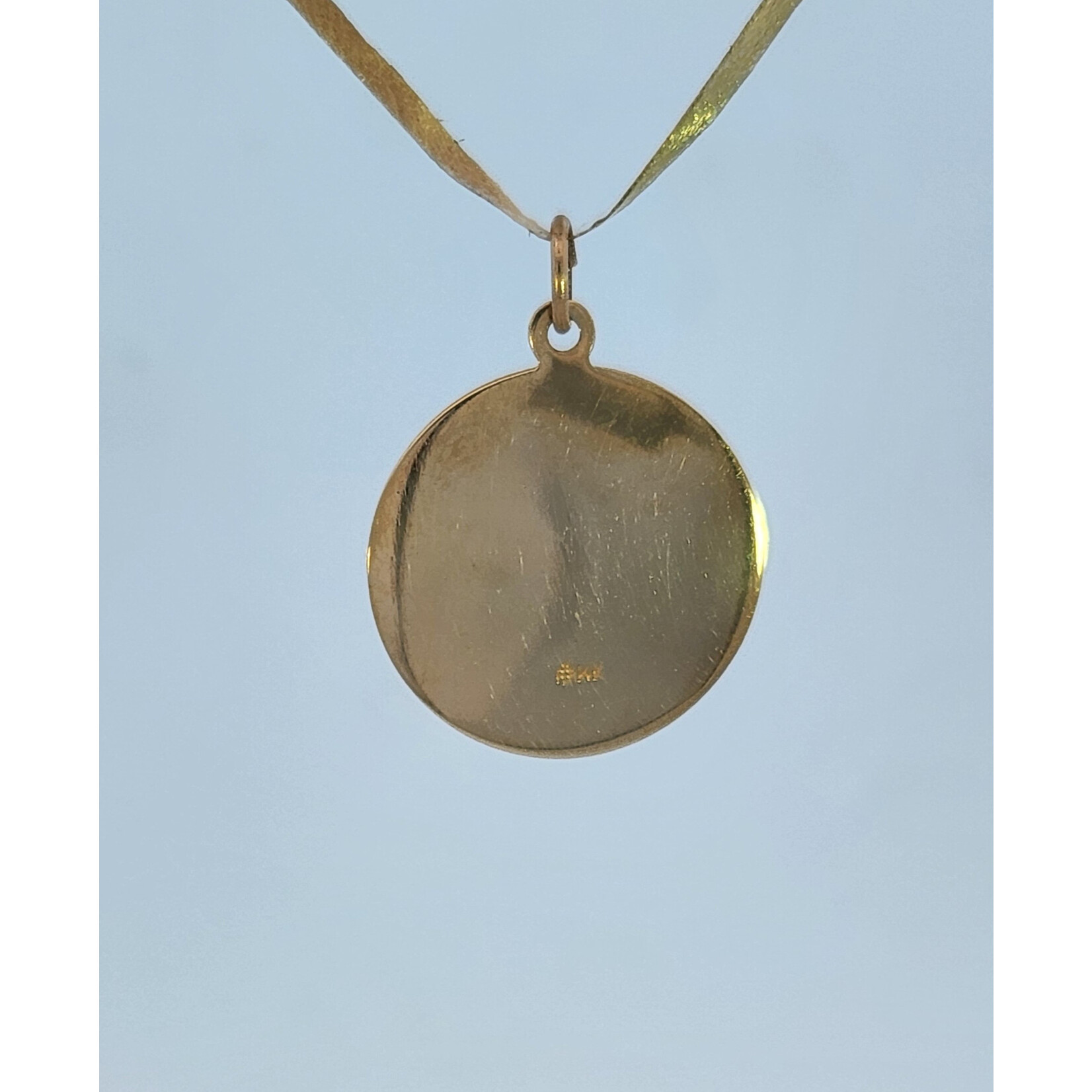 14 Karat Yellow Gold Holy Communion Medal Charm