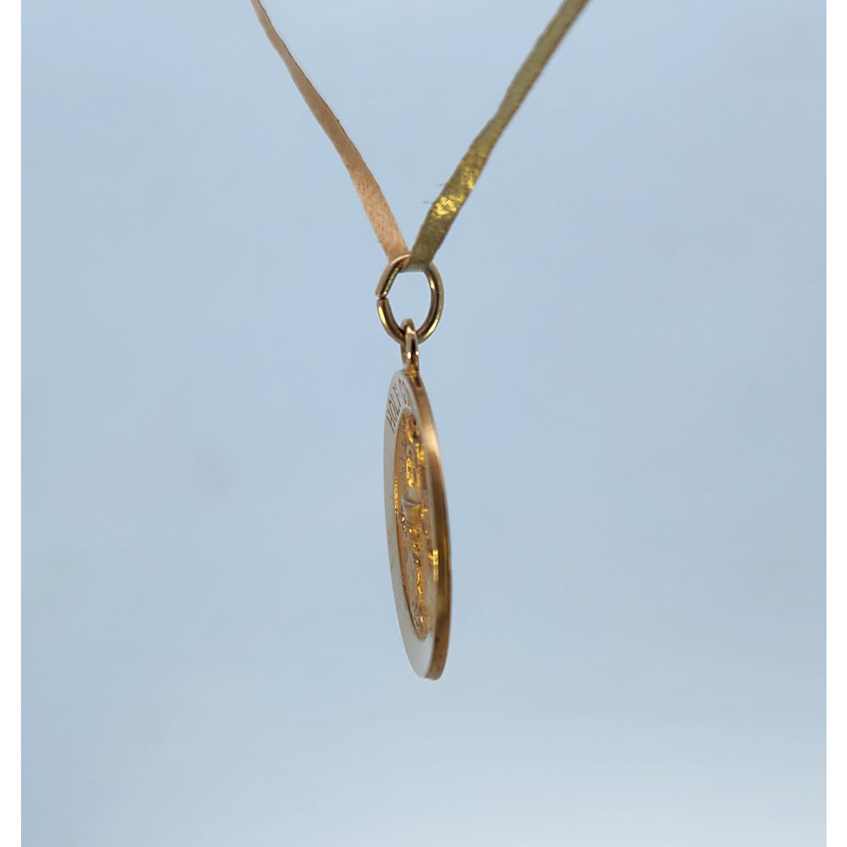 14 Karat Yellow Gold Holy Communion Medal Charm