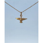 14 Karat Yellow Gold Dove Necklace