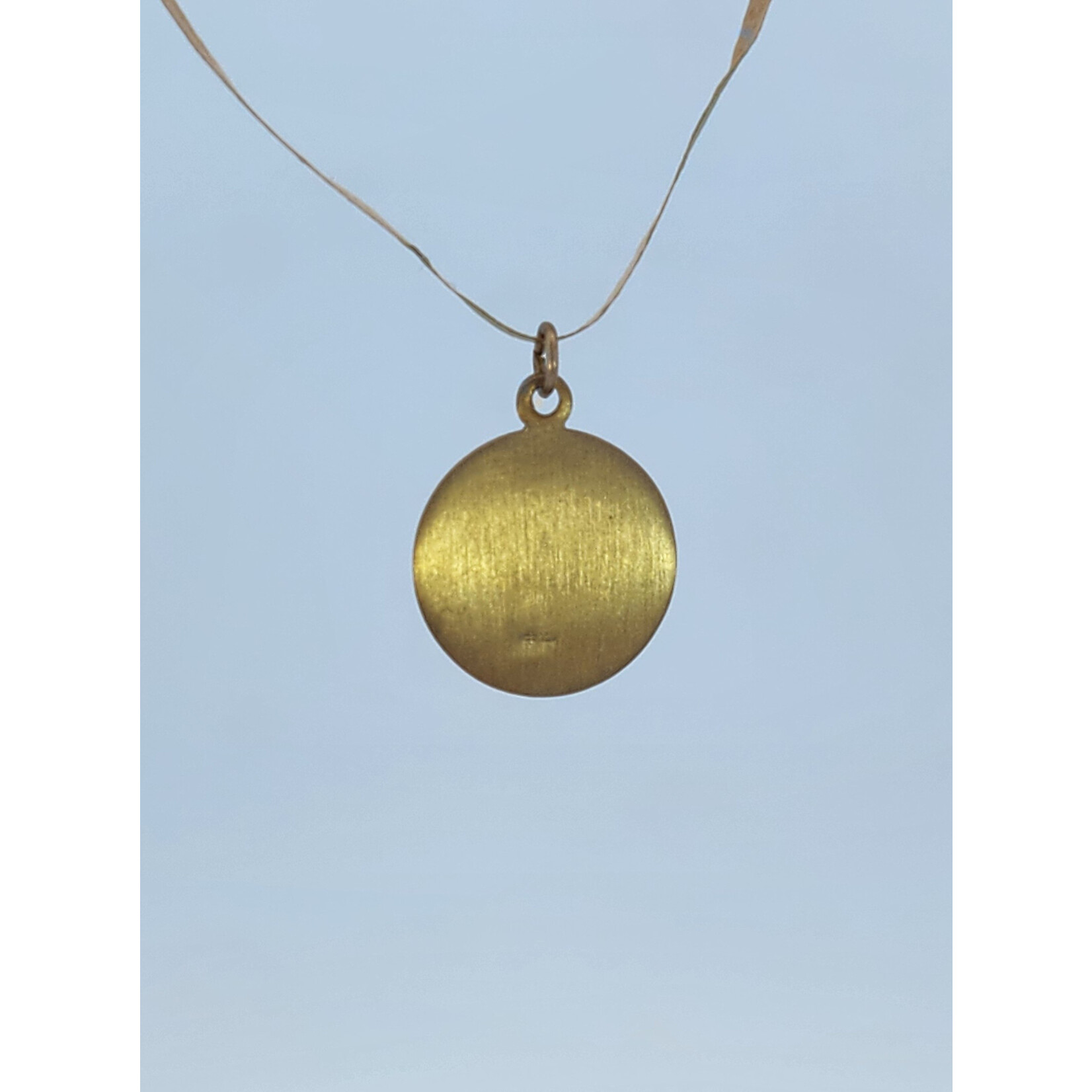 14 Karat Yellow Gold Saint Peregrine Medal Charm