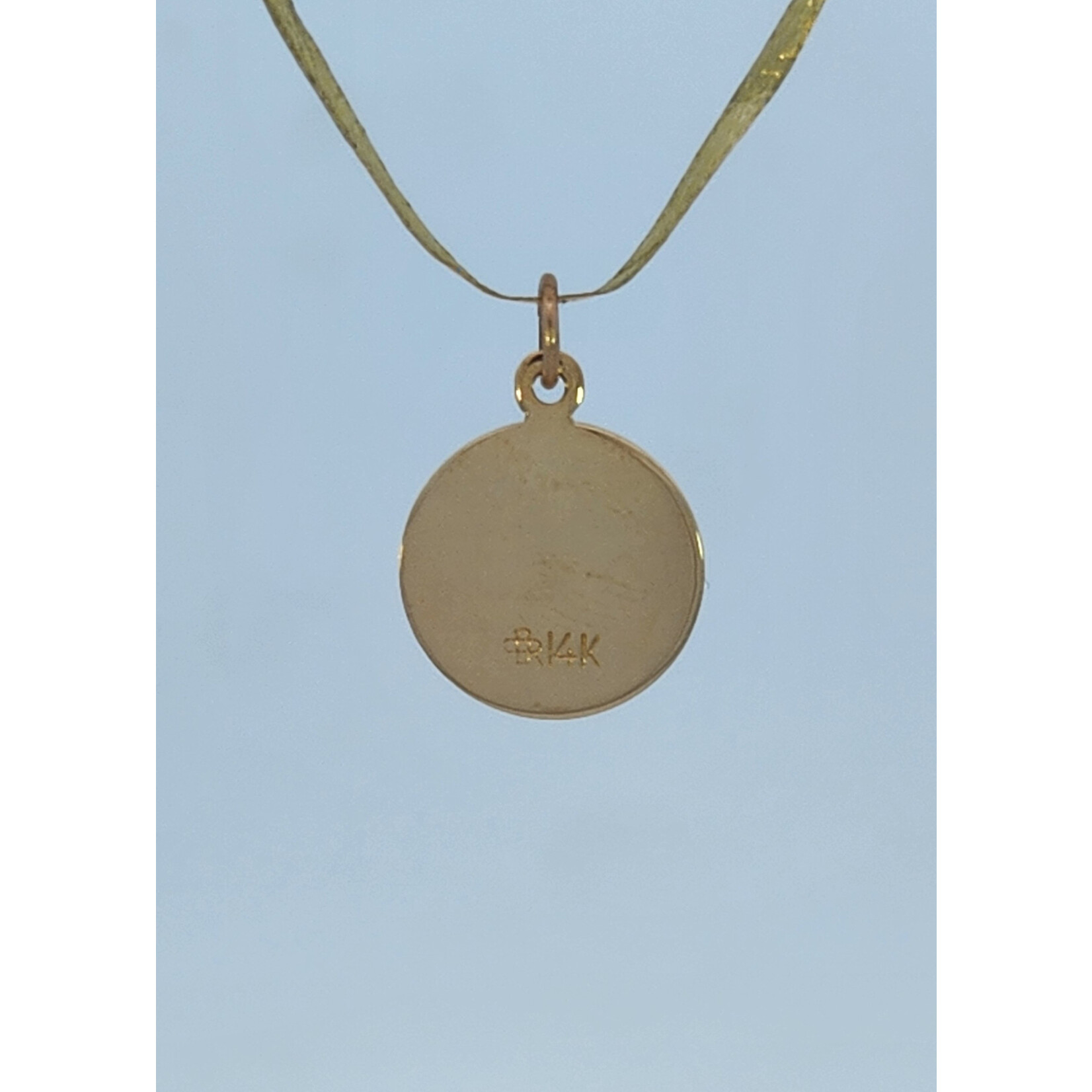14 Karat Yellow Gold Saint Anthony Medal Charm