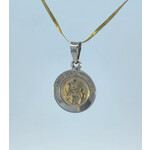 14 Karat Two-Tone Holy Communion Medal Charm