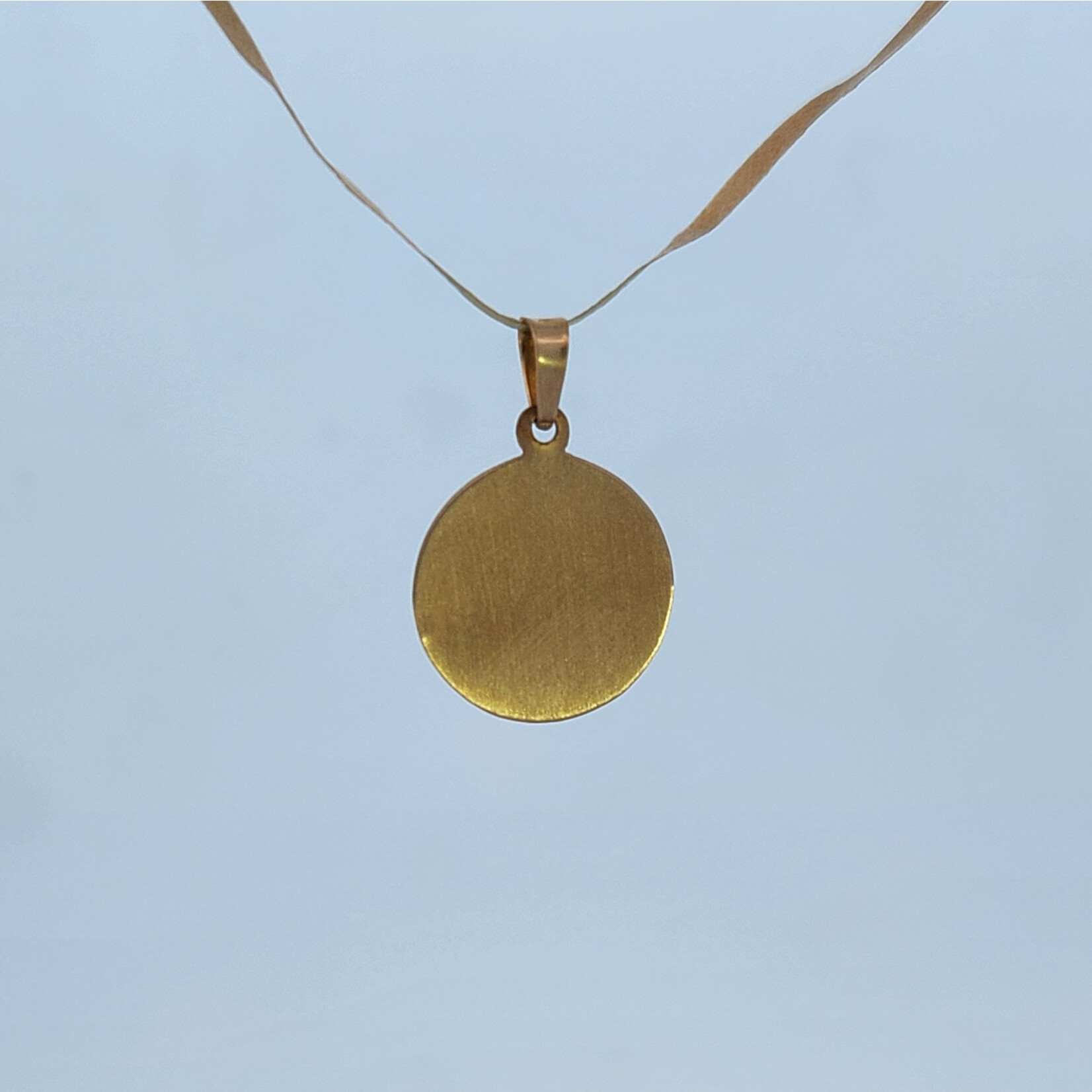 14 Karat Yellow Gold First Holy Communion Medal Charm