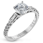 Zeghani 14 Karat White Gold Diamond Multi-Shape Ring