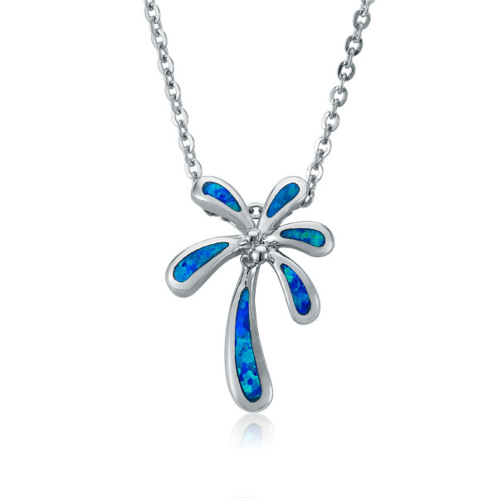 Alamea Alamea Sterling Silver Opal Palm Tree Pendant