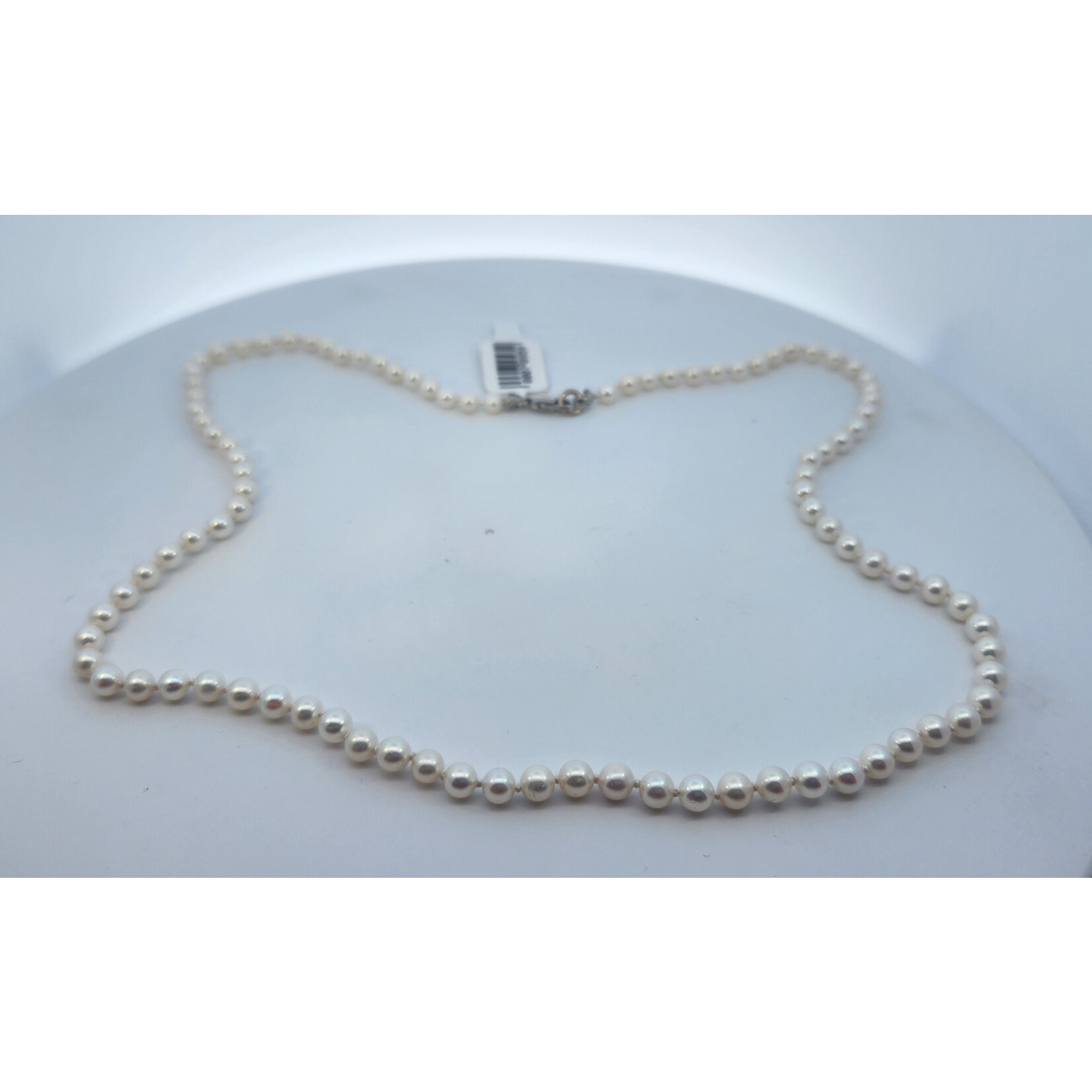 4.5-5 mm Pearl 19" Necklace with 14 Karat White Gold Clasp