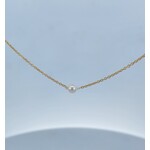14 Karat Yellow Gold Chain with 4.5 mm  Add-A-Pearl Necklace