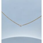 Quality Gold Inc. 14 Karat Yellow Gold Chain with 4.5 mm  Add-A-Pearl Necklace