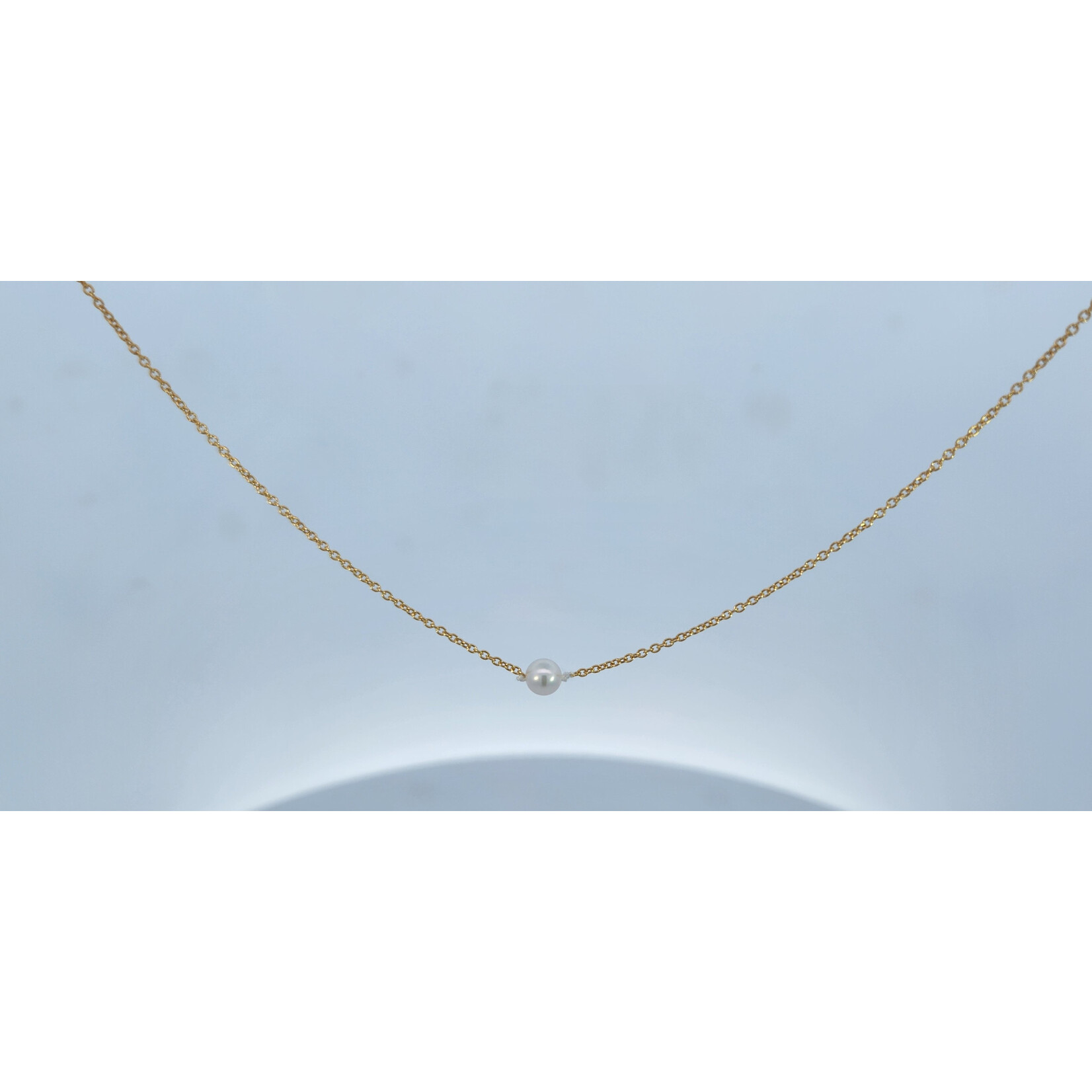 14 Karat Yellow Gold Chain with 4.5 mm  Add-A-Pearl Necklace
