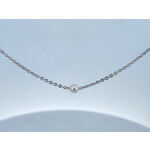 Sterling Silver Chain with 5.5 mm Add-A-Pearl Necklace