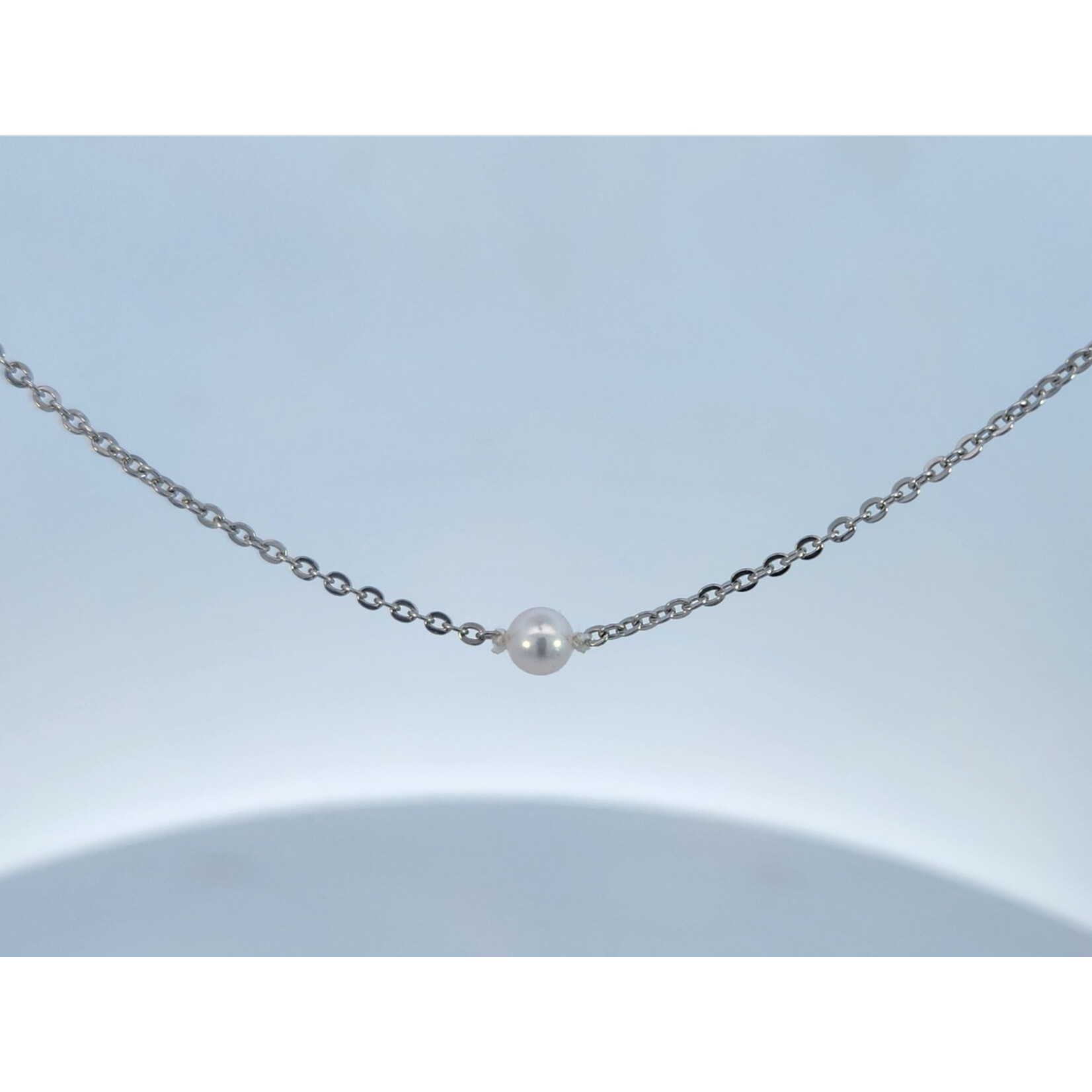 Sterling Silver Chain with 5.5 mm Add-A-Pearl Necklace