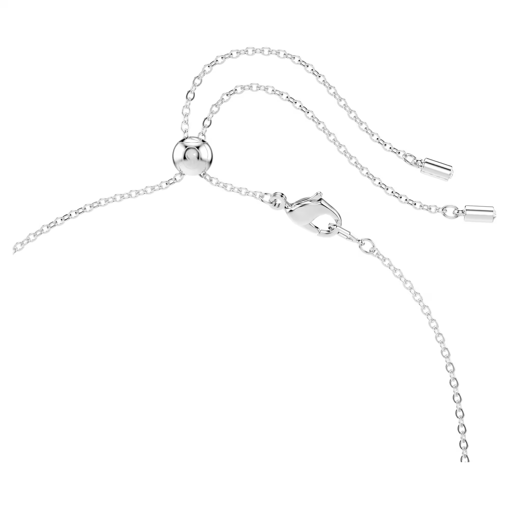Swarovski Constella necklace Mixed cuts, White, Rhodium plated