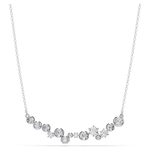 Swarovski Constella necklace Mixed cuts, White, Rhodium plated
