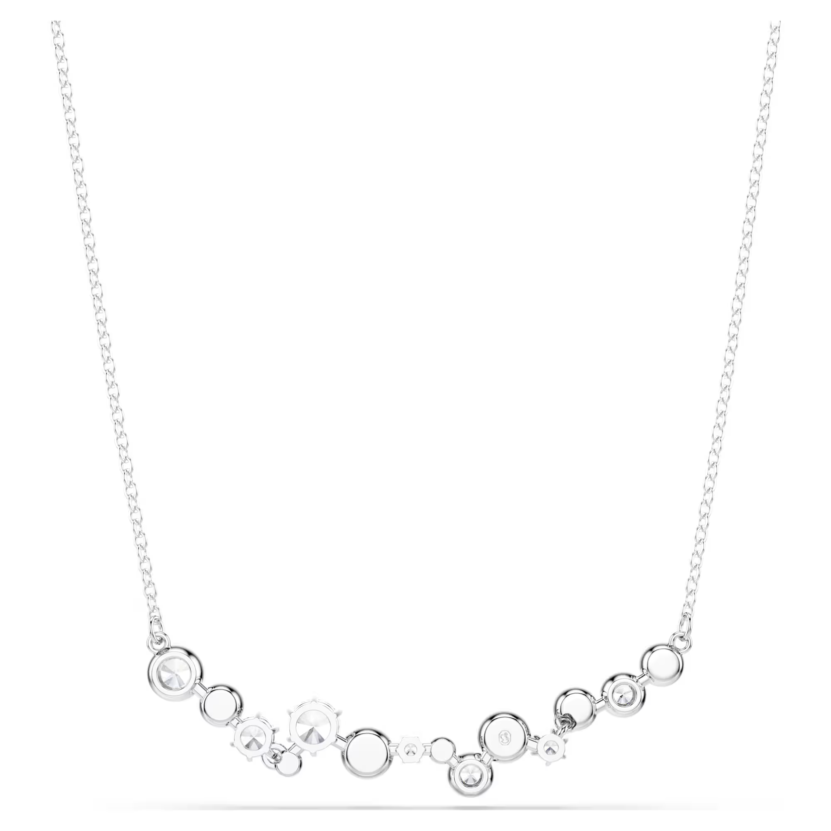 Swarovski Constella necklace Mixed cuts, White, Rhodium plated