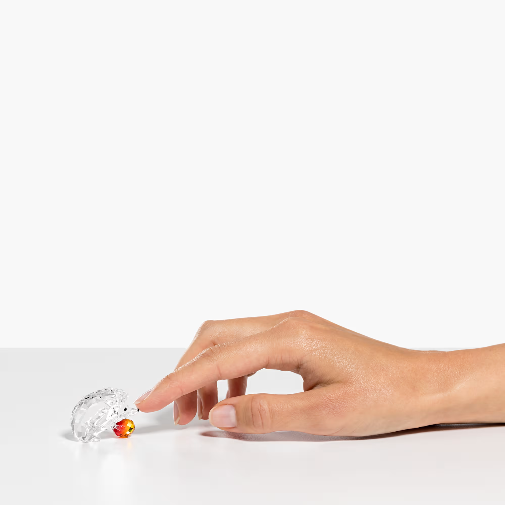 Swarovski Hedgehog with Apple