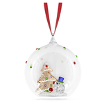 Swarovski Holiday Cheers Tree and Snowman Ball Ornament