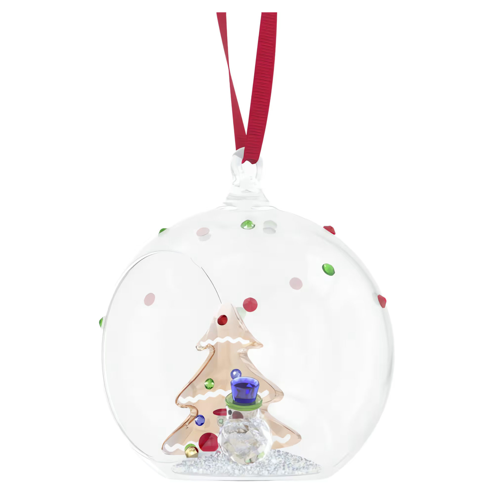 Swarovski Holiday Cheers Tree and Snowman Ball Ornament