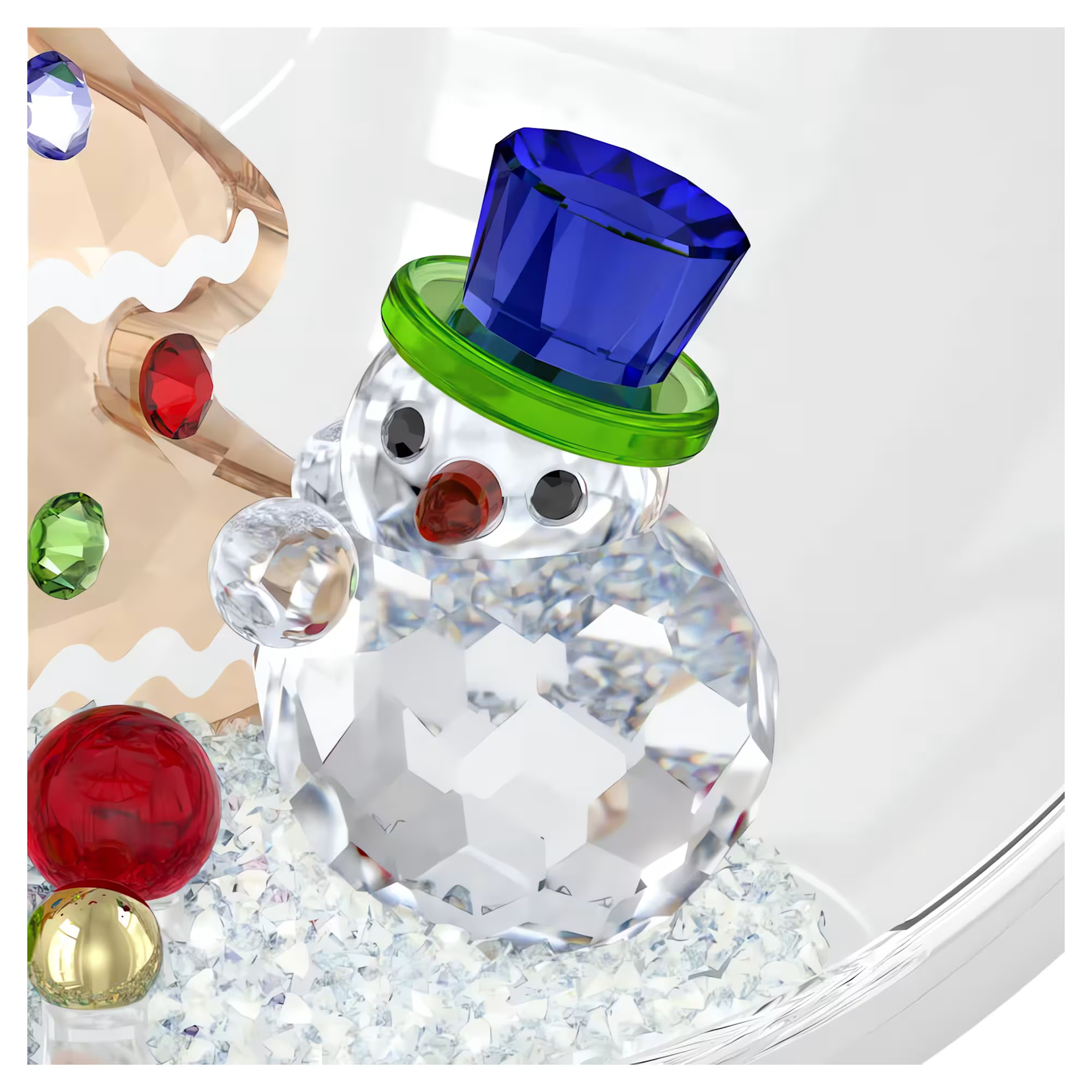 Swarovski Holiday Cheers Tree and Snowman Ball Ornament