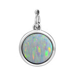 Alamea Sterling Silver Opal Bezel Charm