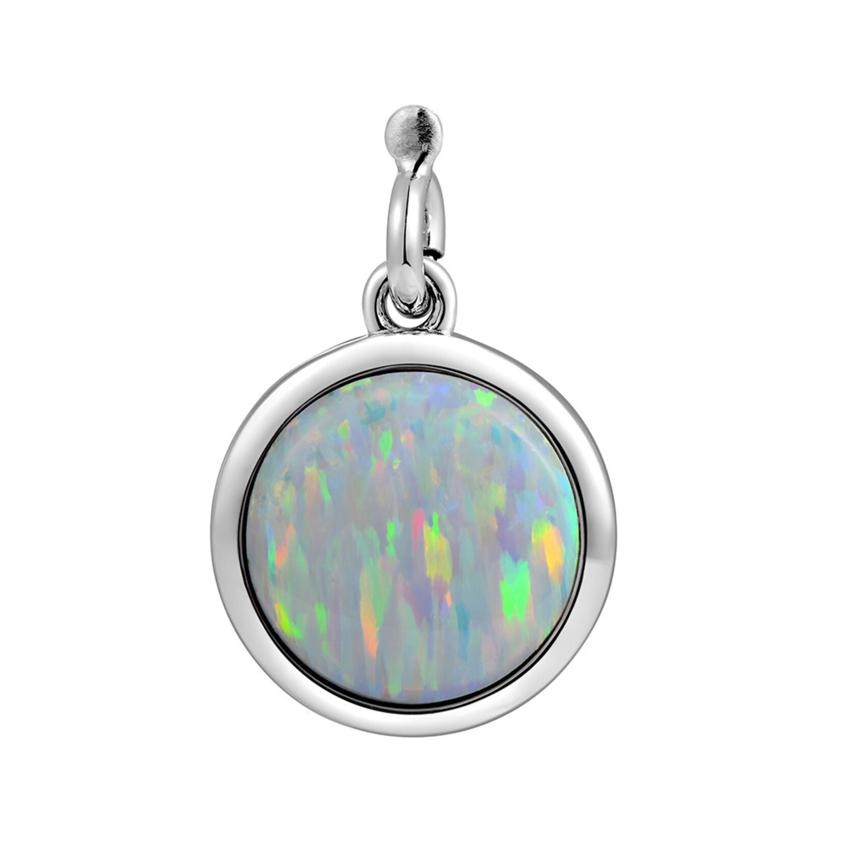 Alamea Sterling Silver Opal Bezel Charm