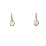 PeJay Creations PeJay 14 Karat Yellow Opal and Diamond Dangle Earrings
