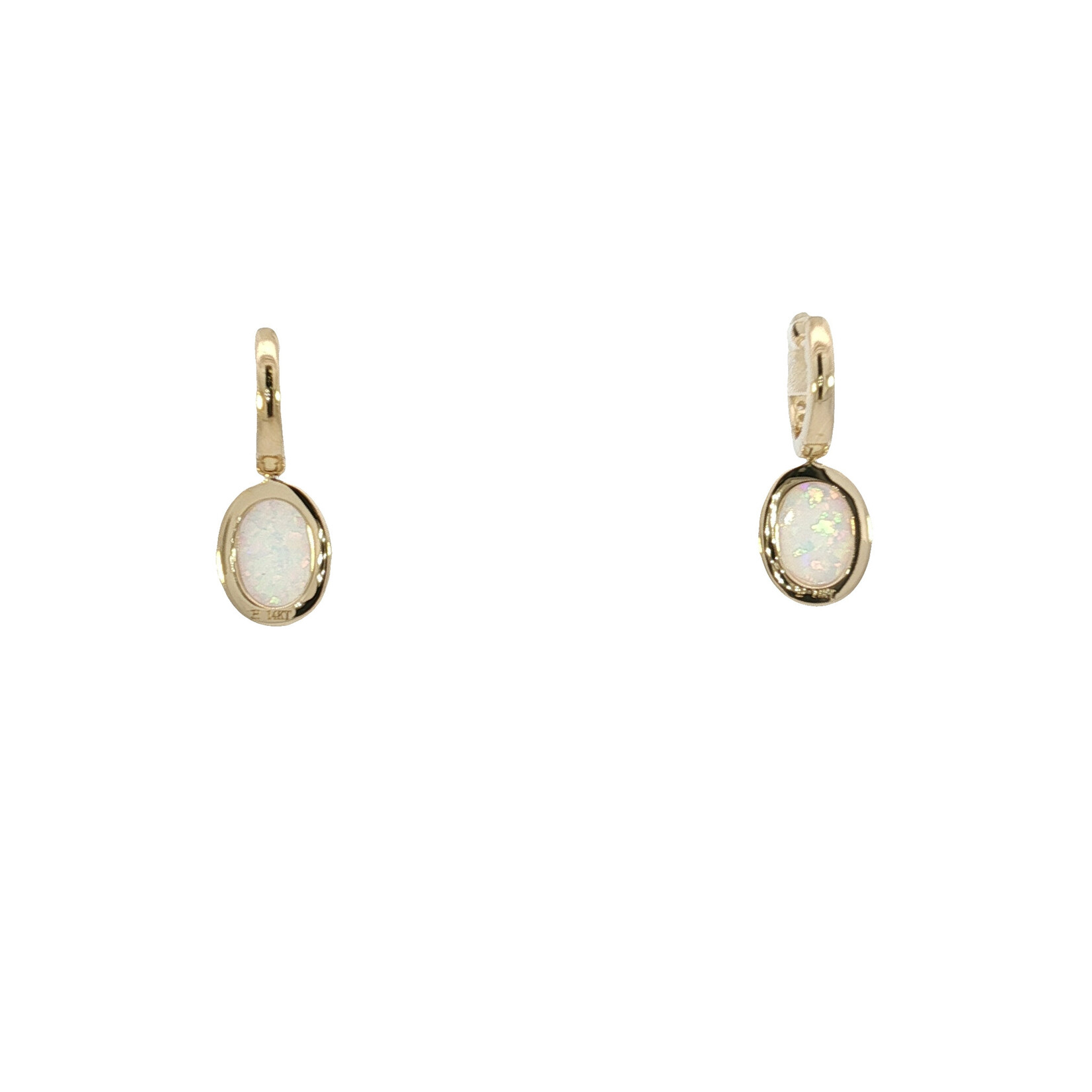 PeJay Creations PeJay 14 Karat Yellow Opal and Diamond Dangle Earrings