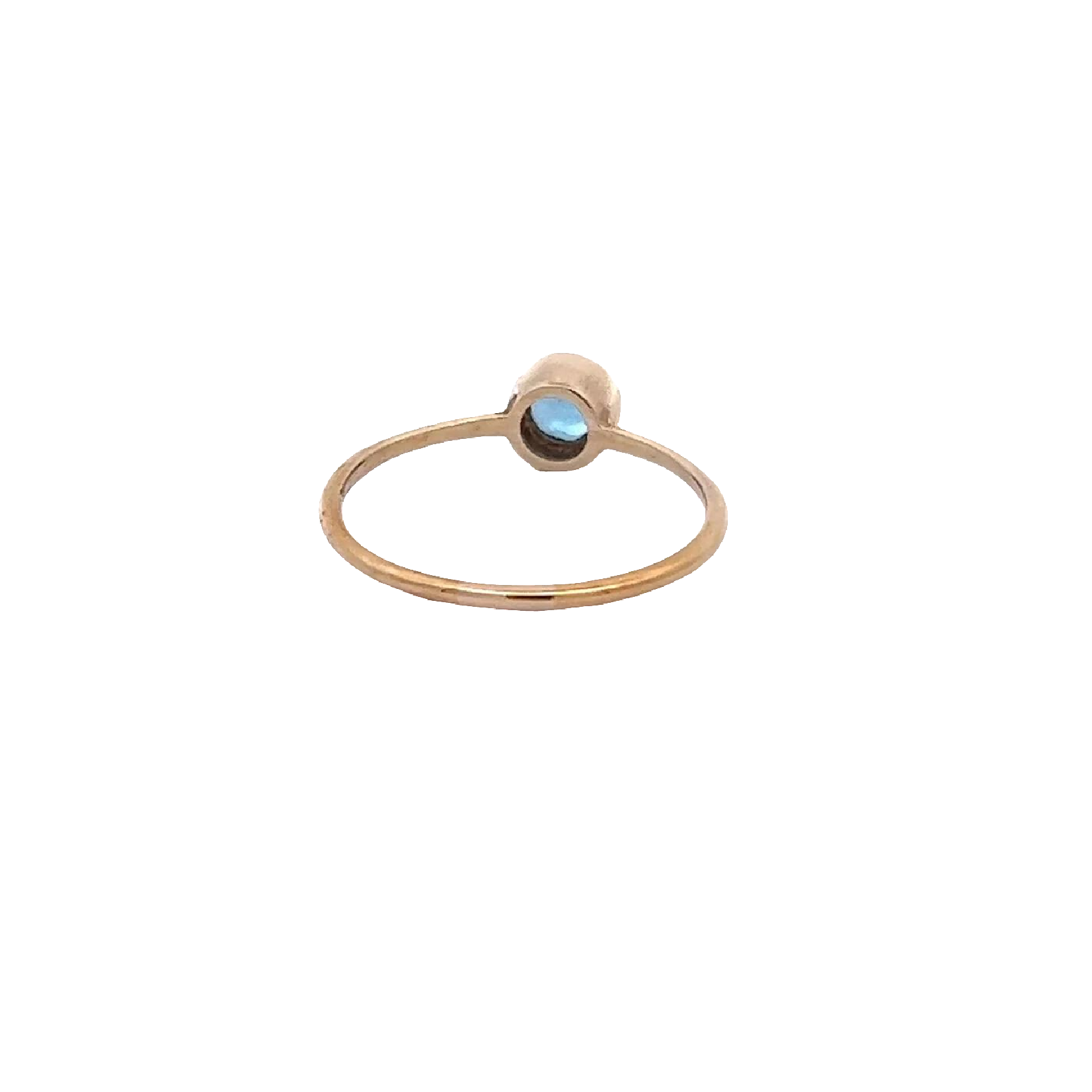 10 Karat Yellow Gold Blue Topaz Ring