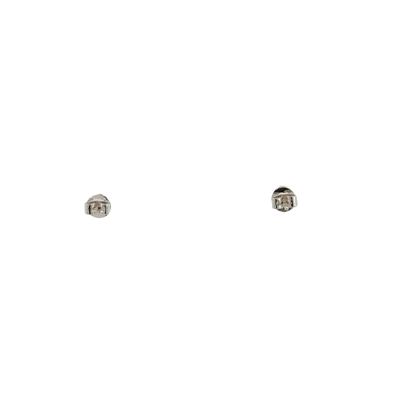 Quality Design 14 Karat White Gold Rhodolite Garnet Earring Studs