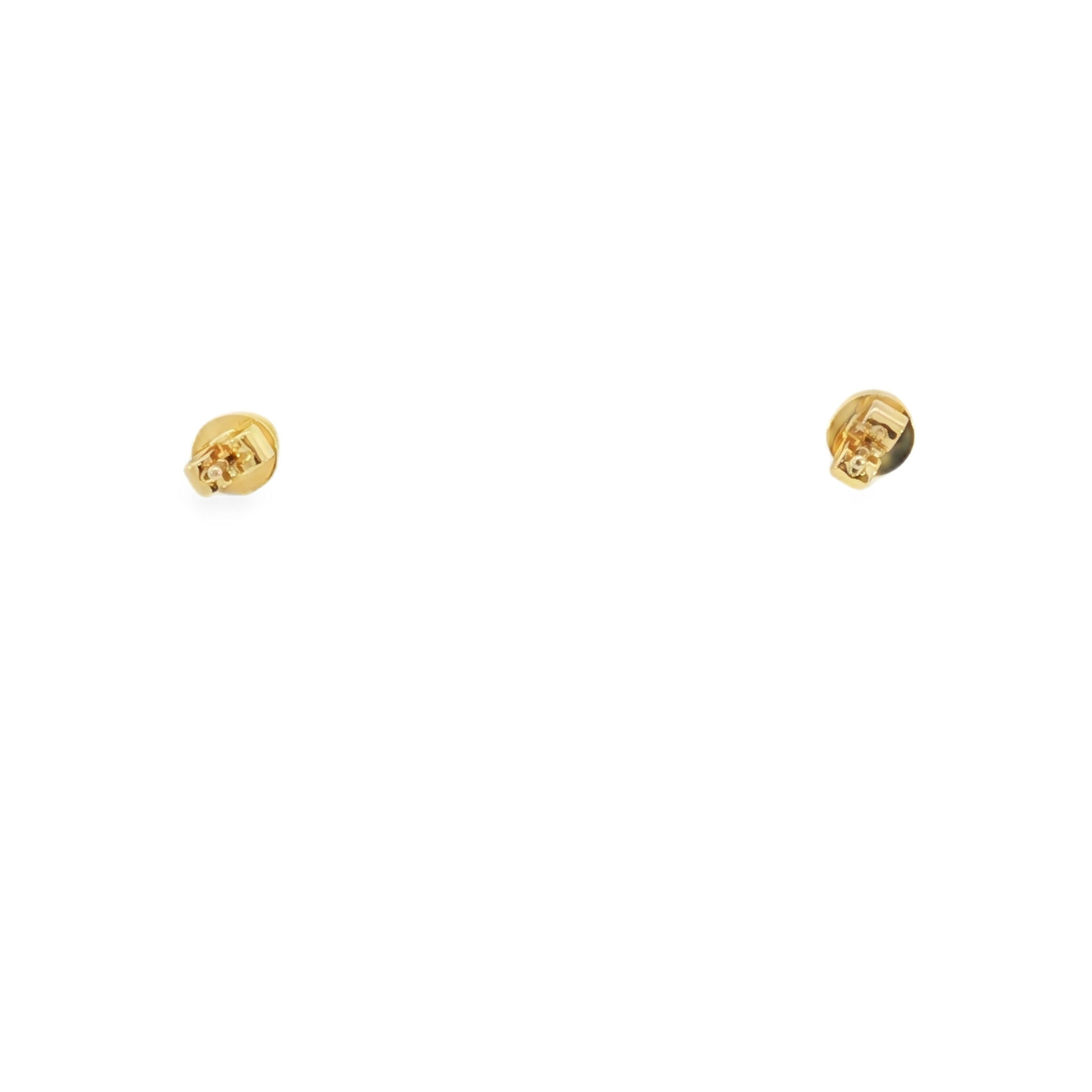 Quality Design 14 Karat Yellow Garnet Earring Studs