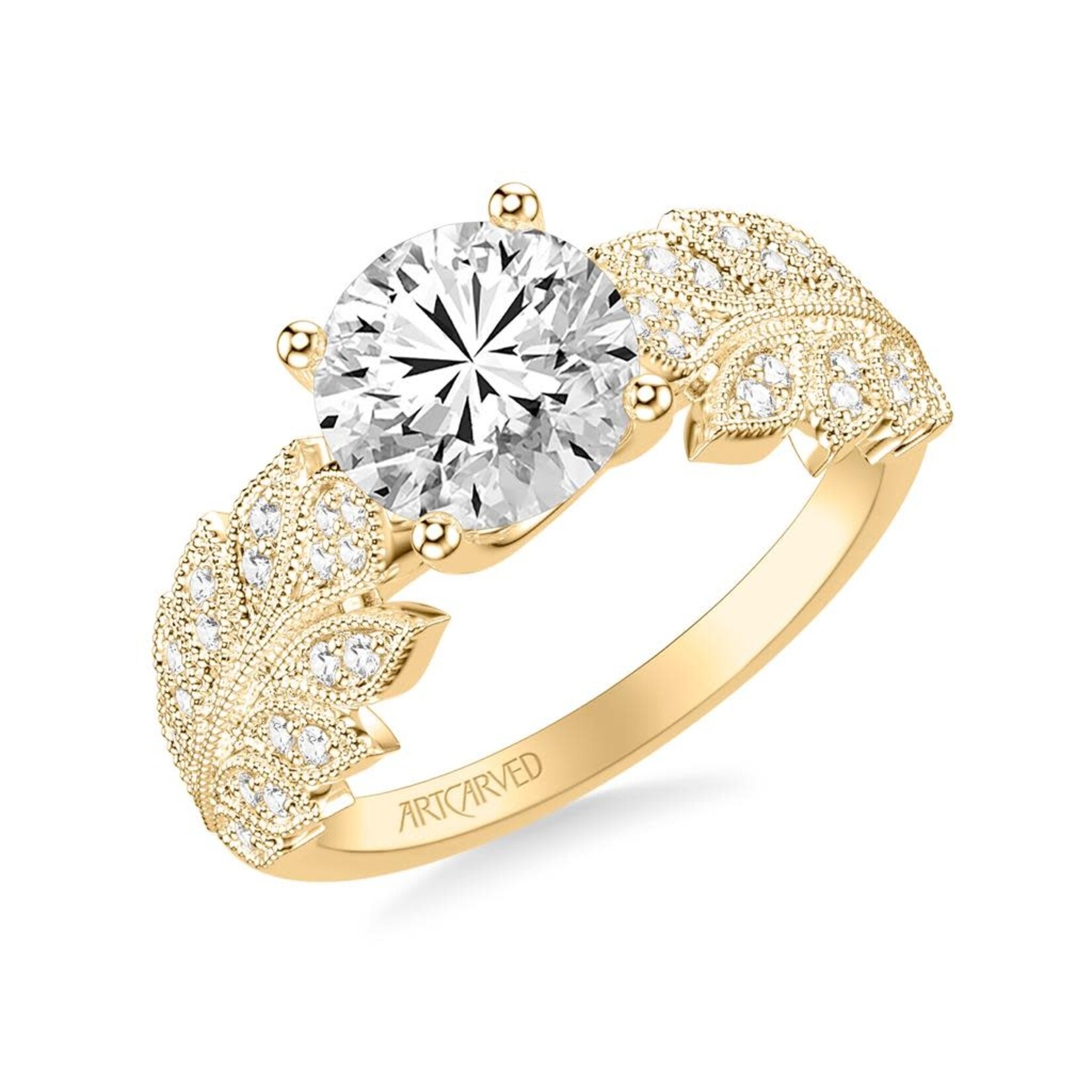 Floral Engagement Ring