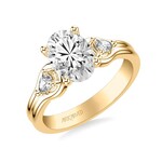 Art Carved Classic Three-Stone Engagement Ring