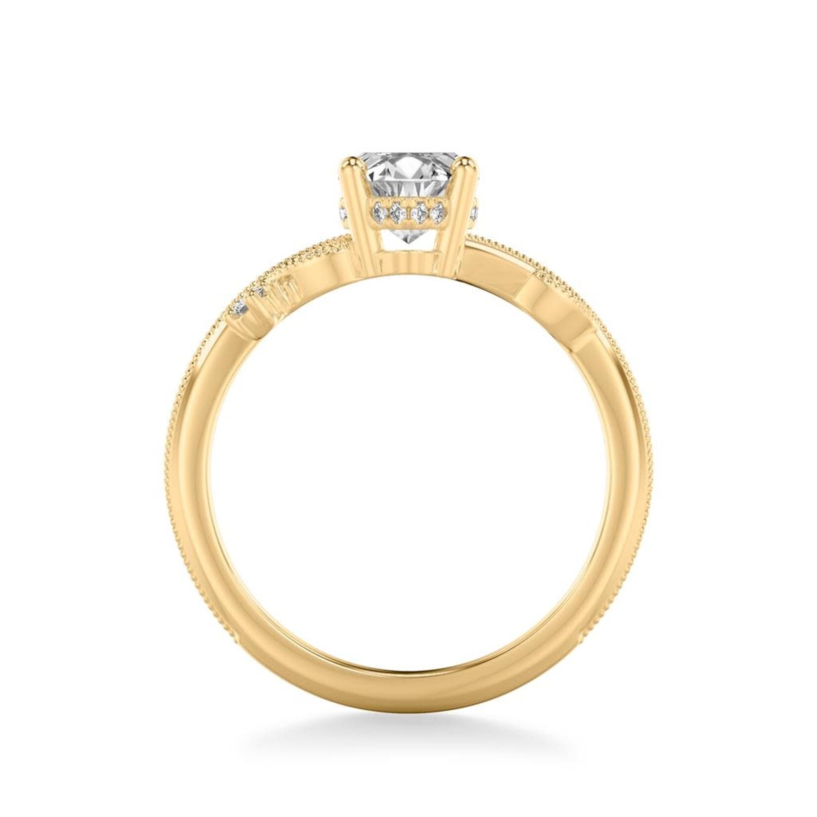 Floral Marquise Engagement Ring