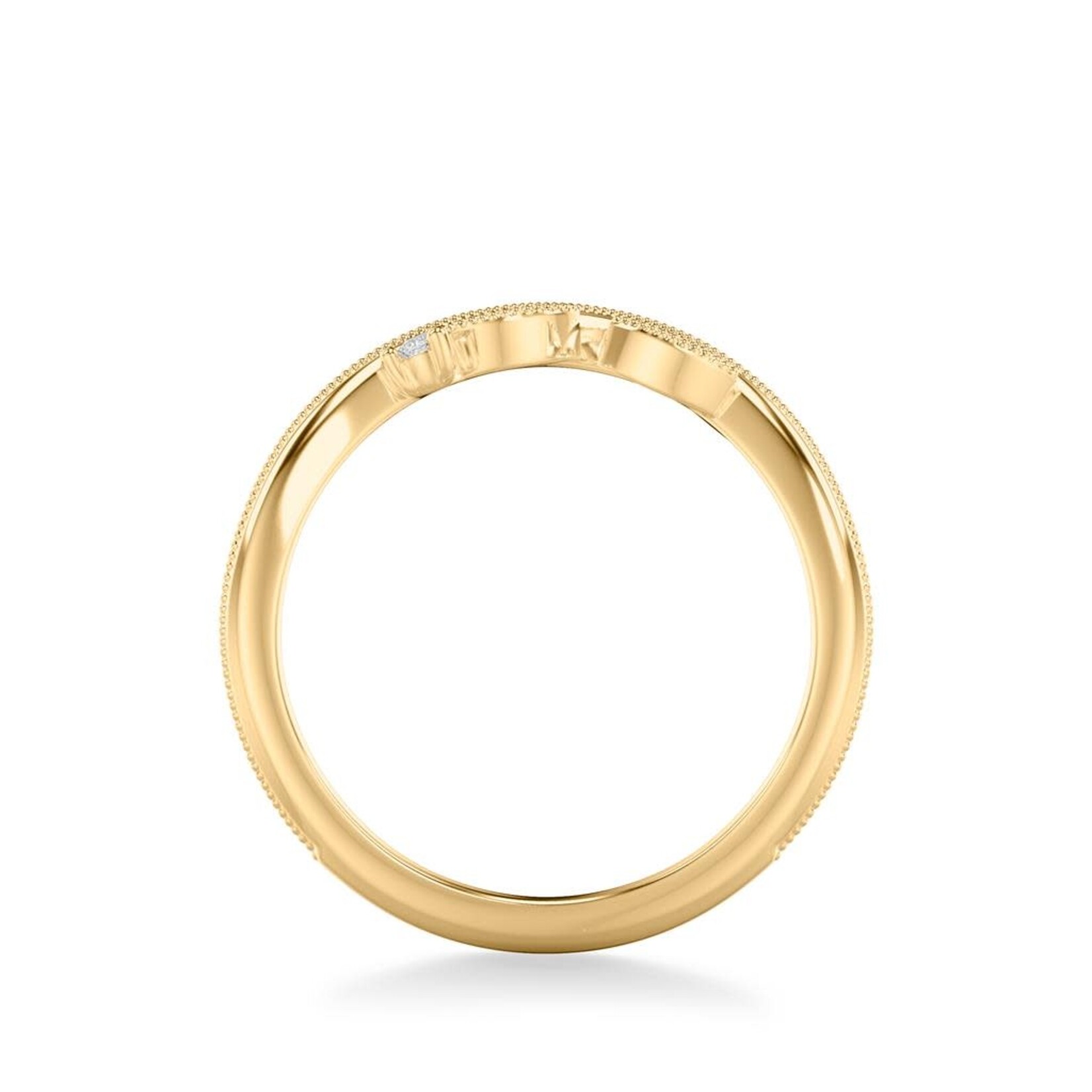 Floral Curved Diamond Band