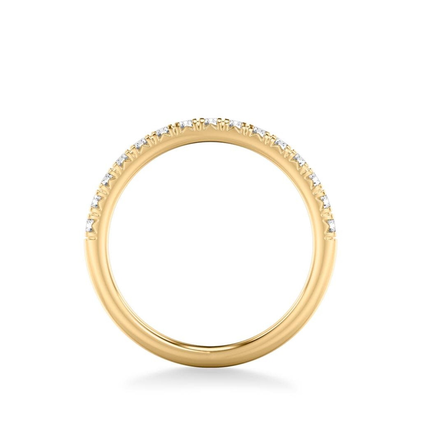 Classic Wedding Band with Round Diamonds