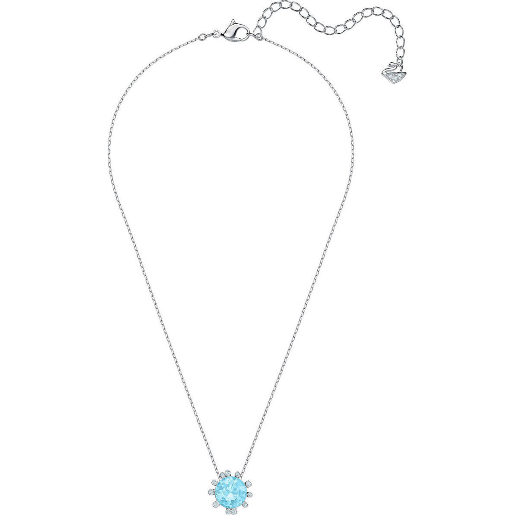 Swarovski Swarovski Olive Aqua Blue Necklace