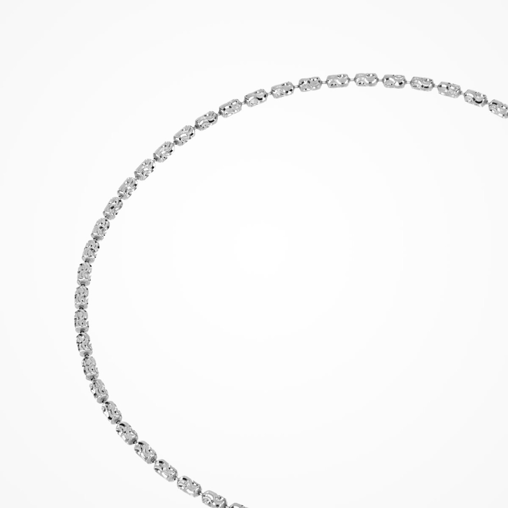 Typhoon Sterling Silver Barrel Link Anklet