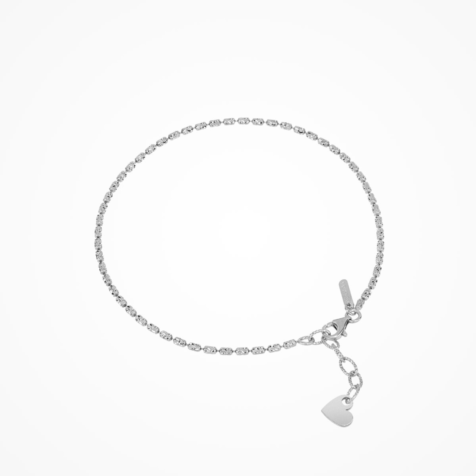 Typhoon Sterling Silver Barrel Link Anklet