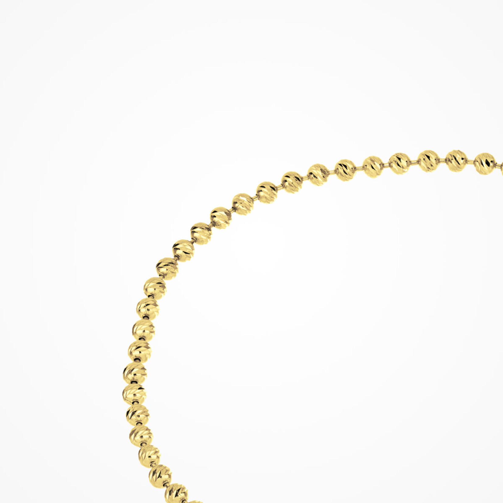 Hasma Sterling Silver with Gold Plating Beaded Anklet